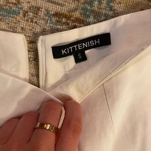 Zip back balloon cropped leg pant NEVER WORN